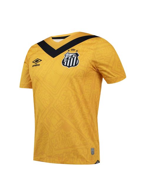 Camisa Santos III 24/25 Torcedor Umbro Masculina - Amarela
