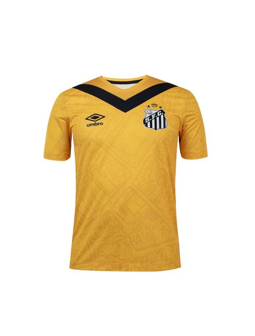 Camisa Santos III 24/25 Jogador Umbro  Masculina - Amarela