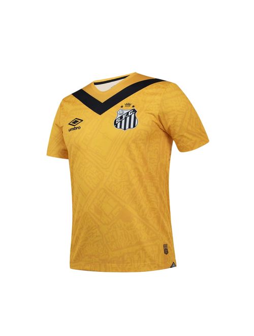 Camisa Santos III 24/25 Jogador Umbro Masculina - Amarela
