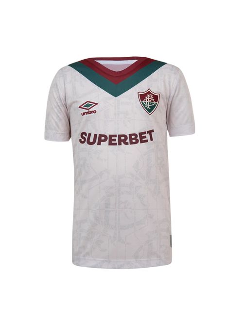 Camisa Fluminense III 24/25  Umbro Infantil - Bege/Vinho