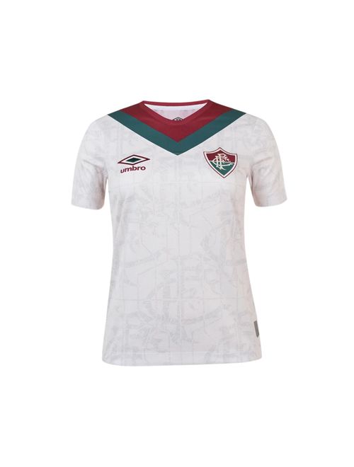 Camisa Fluminense III 24/25 Umbro Torcedora Feminina - Bege/Vinho