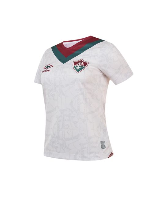 Camisa Fluminense III 24/25 Umbro Torcedora Feminina - Bege/Vinho