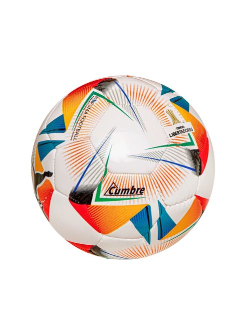 Mini Bola Puma Cumbre Libertadores Unissex - Branca/Laranja