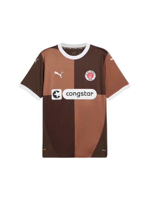 Camisa Puma St. Pauli I 24/25 Home Masculina - Marrom