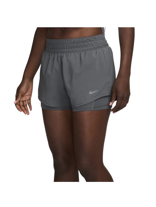 Shorts Nike  One  Mr 3In 2N1 Feminino - Cinza
