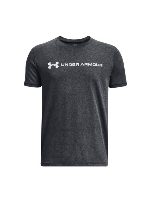 Camiseta Under Armour Logo Wordmar Infantil - Grafite