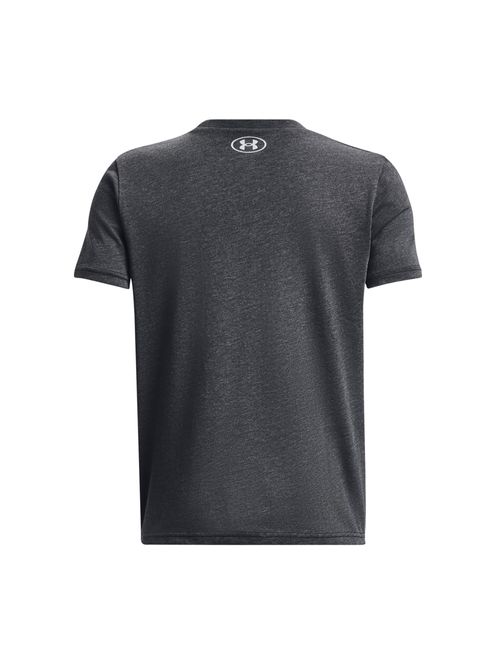 Camiseta Under Armour Logo Wordmar Infantil - Grafite