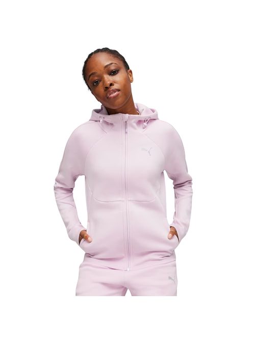 Jaqueta Com Capuz Puma Evostripe Full-Zip Feminina - Lilás