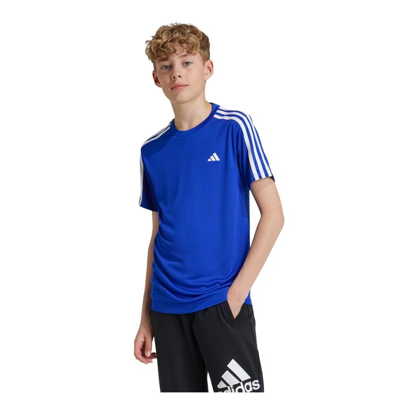 camiseta-adidas-train-essentials-3-stripes-infantil-azul