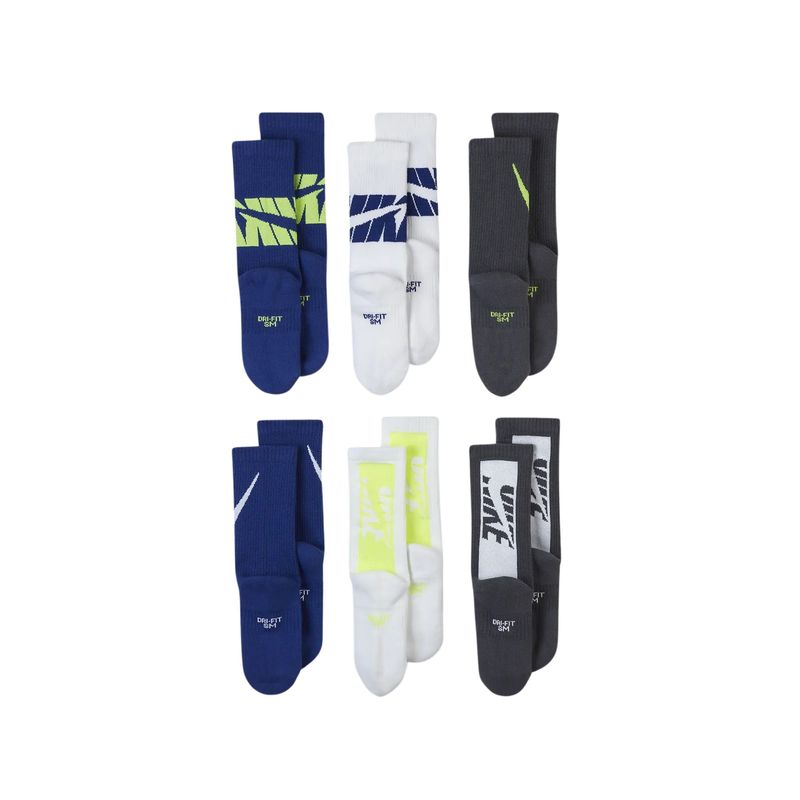 kit-meia-nike-everyday-cush-crew-6-pares-infantil-multicolor