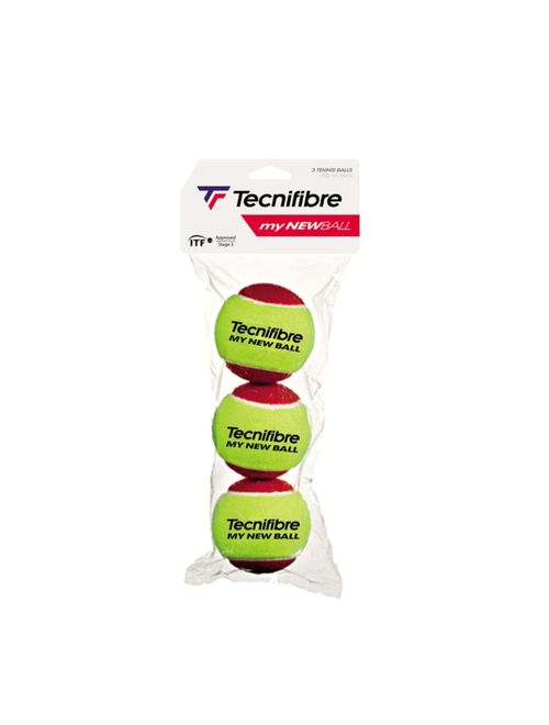 Bolinha De Tênis Tecnifibre My New Ball 3 Unidades Infantil - Verde