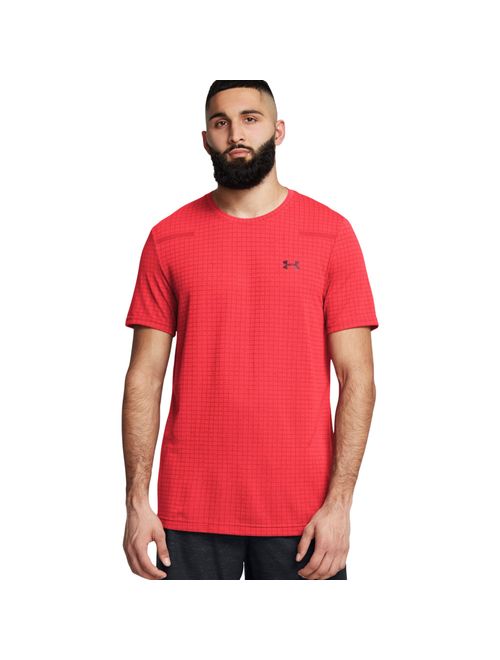 Camiseta Under Armour Seamless Grid Masculina - Vermelha