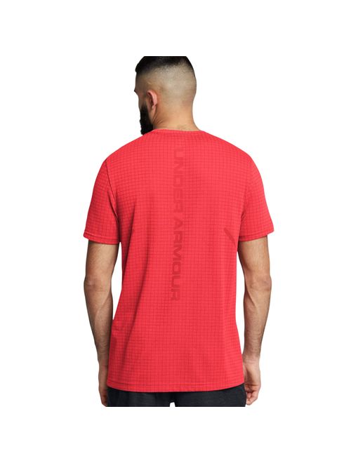 Camiseta Under Armour Seamless Grid Masculina - Vermelha