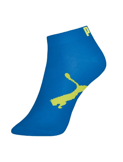 Kit Meias Puma Cano Baixo 3 Pares Infantil - Preta/Azul