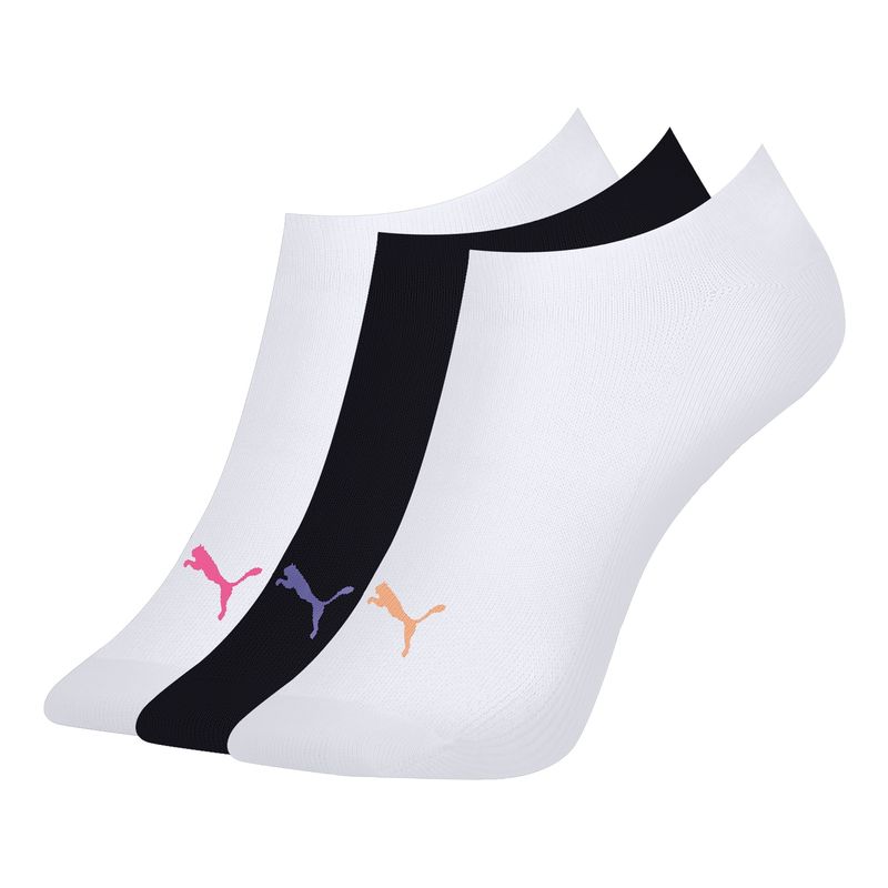 Kit-Meia-Sapatilha-Puma-Invisivel-3-Pares-Feminina---Branca-Preta