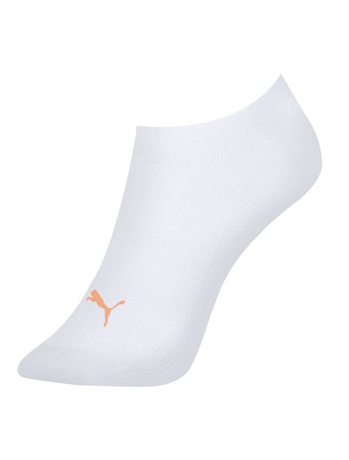Kit Meias Sapatilha Puma Invisível 3 Pares Feminina - Branca/Preta