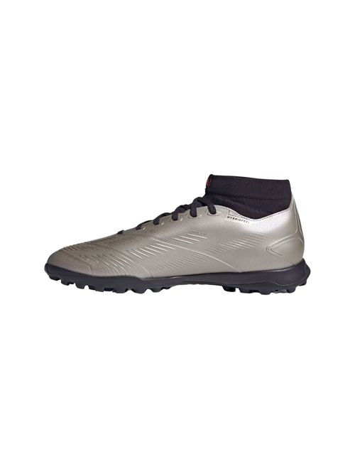 Chuteira Society Adidas Cano Médio Predator League 24 Unissex - Prata/Preta