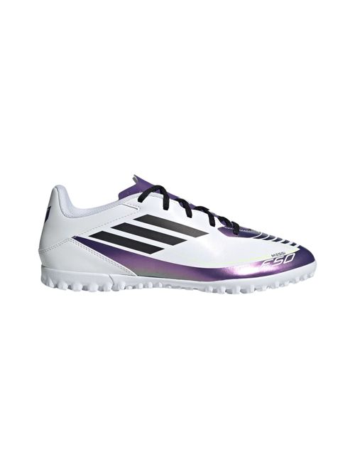 Chuteira Society Adidas F50 Club Messi Unissex - Branca/Roxa