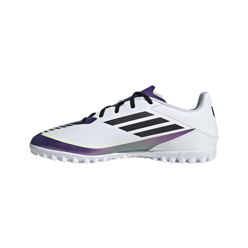 chuteira-society-adidas-f50-club-messi-unissex-branca-roxa