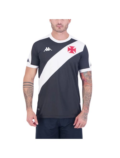 Camisa Vasco I 24/25 Kappa Masculina - Preta/Branca