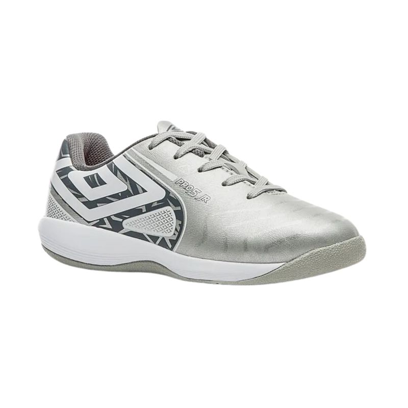 chuteira-futsal-umbro-pro-5-infantil-cinza-grafite
