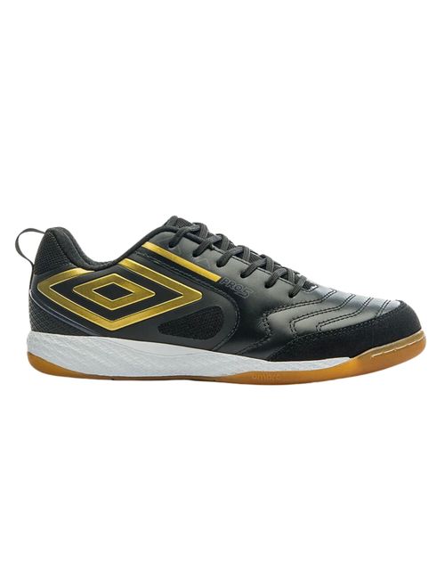 Chuteira Futsal Umbro Pro 5 Bump Masculino - Preto/Dourado