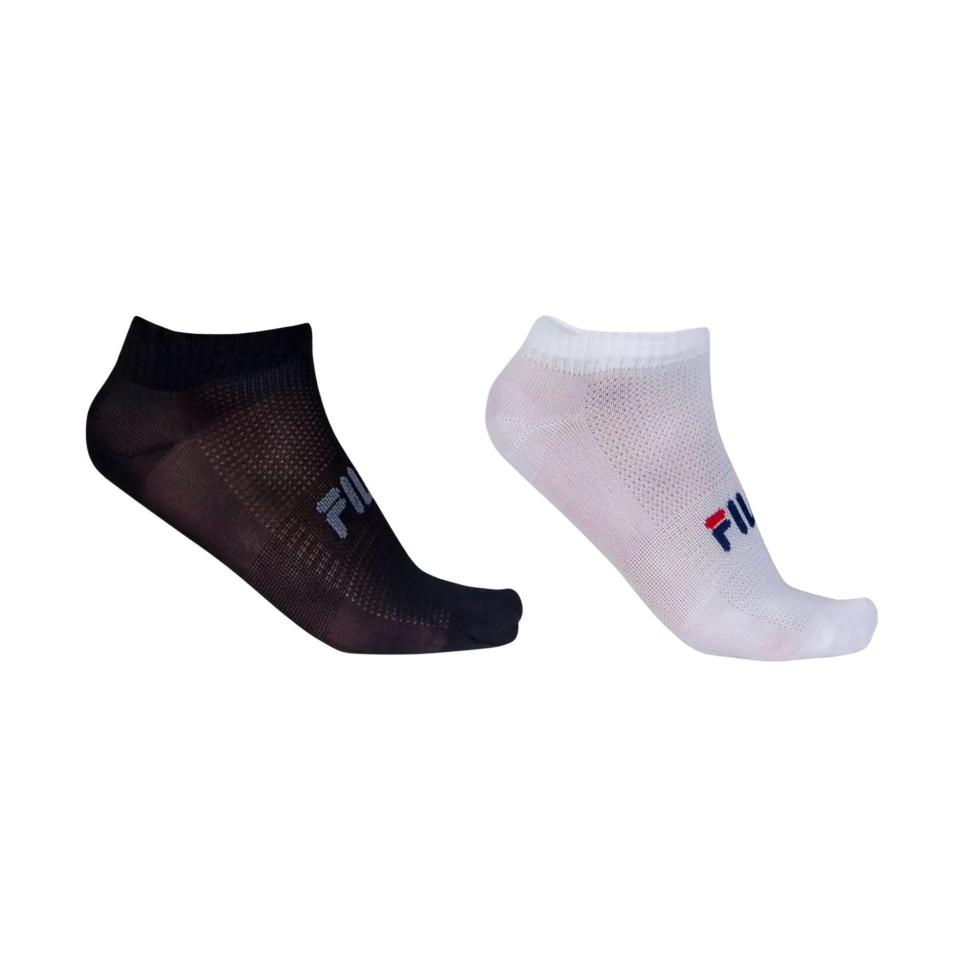 Kit Meias Fila Fast 2 Pares Unissex - Preta/Branca