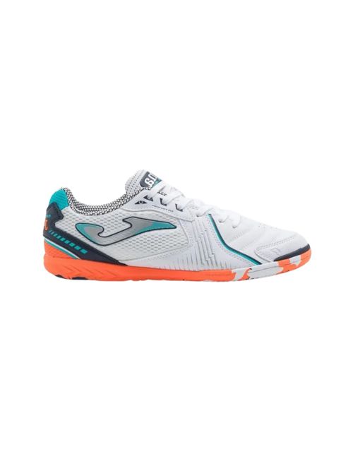 Chuteira Futsal Joma Dribling Masculina - Branca/Laranja