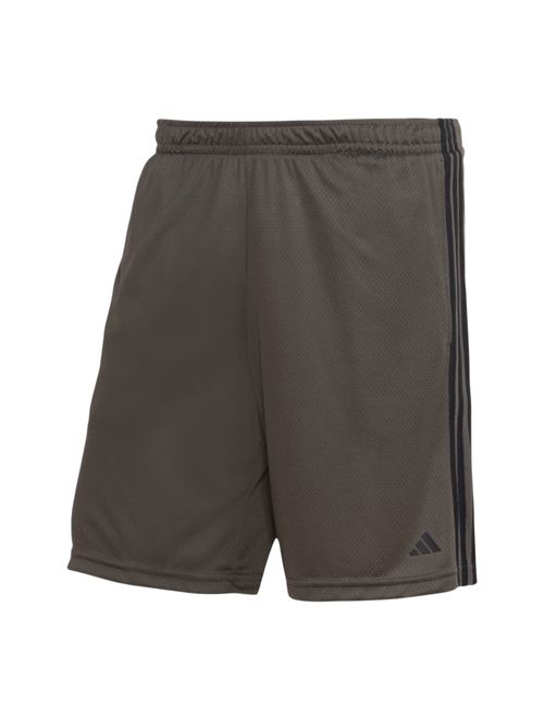 Shorts Adidas 3 Listras Aeroready Masculina - Marrom