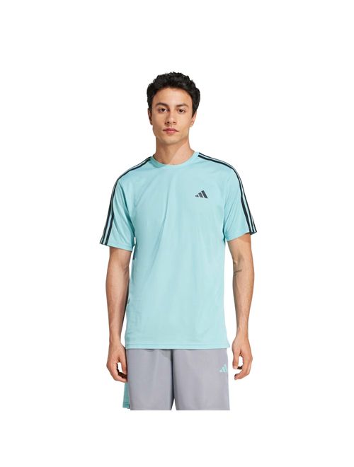 Camiseta Adidas Essentials 3 Listras Masculina - Verde