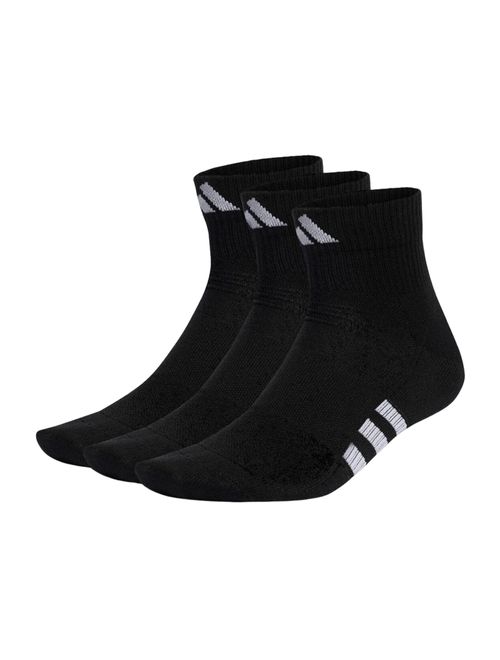 Kit Meias Adidas Performance Cano Medio 3 Pares Unissex - Preta