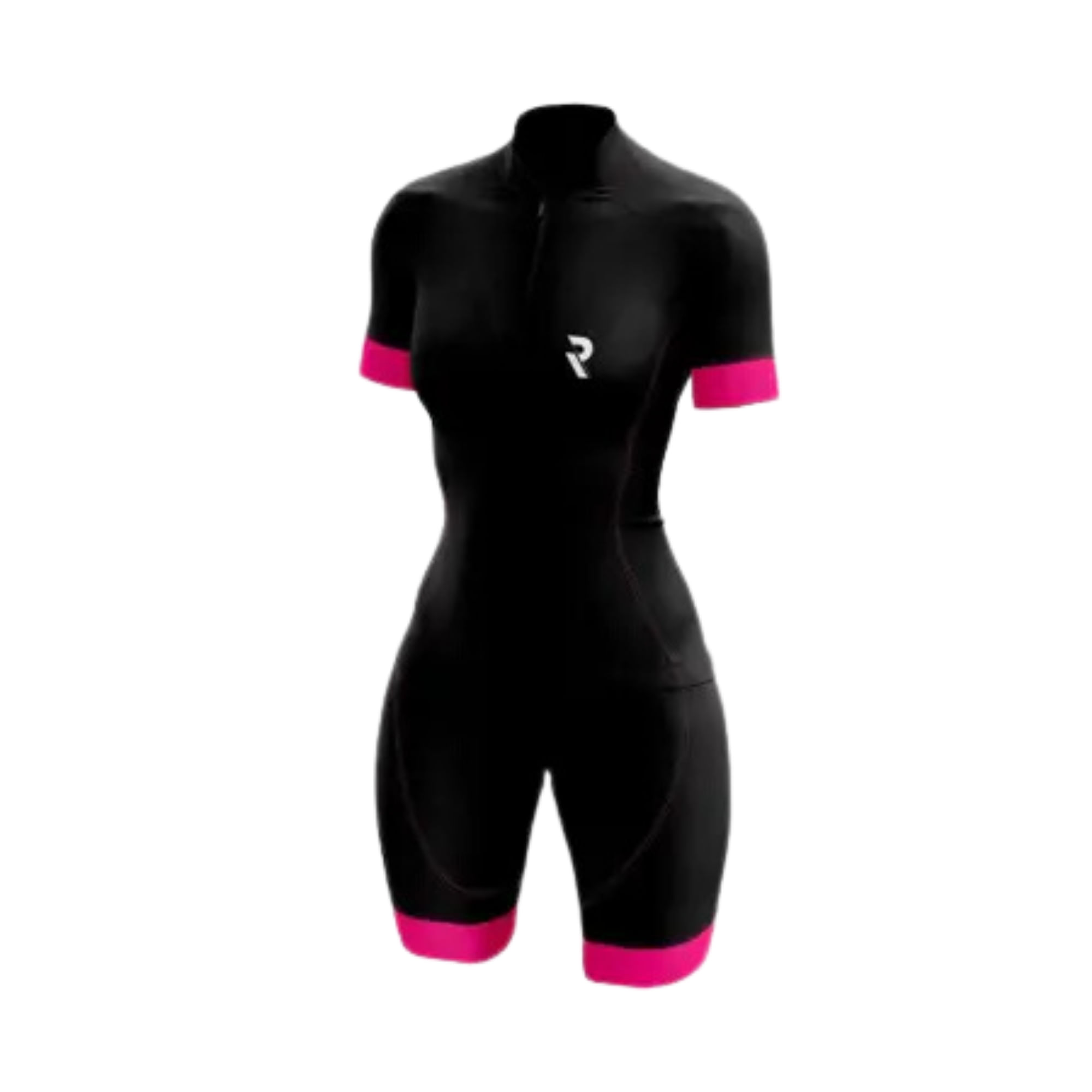 Macaquinho Ciclista Refactor 3Xu Unique Feminino - Preto/Rosa