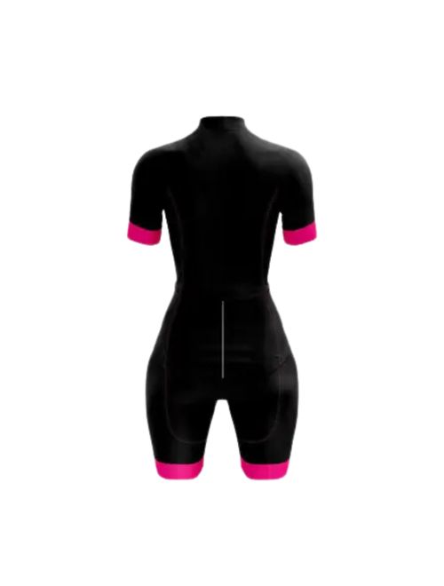 Macaquinho Ciclista Refactor 3Xu Unique Feminino - Preto/Rosa