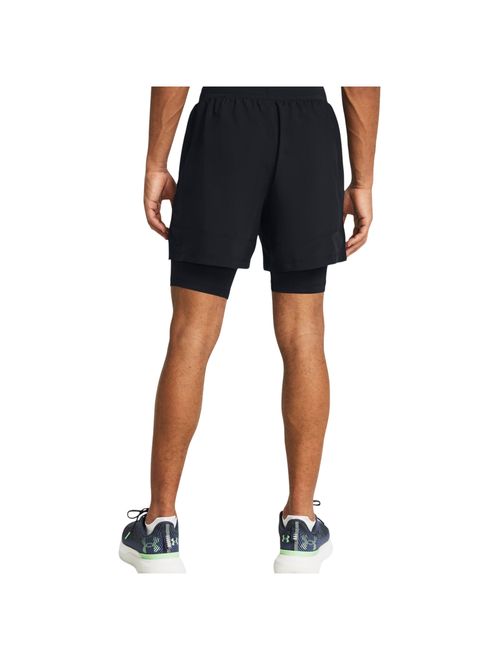 Shorts Under Armour Launch 5 2 Em 1 Masculino - Preto
