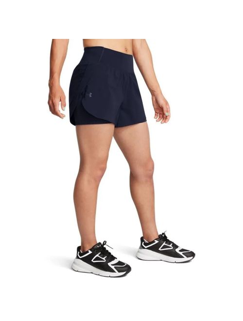 Shorts Under Armour Flex Woven 2 Em 1 Feminino - Marinho