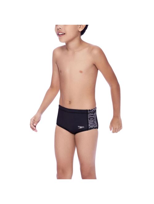 Sunga Speedo Tradicional Scrawl Tiger Infantil - Preta