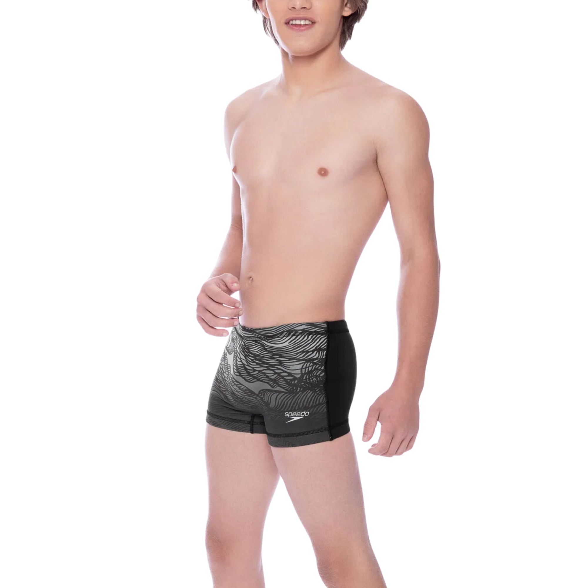 Sunga Speedo Boxer Net Infantil - Preta