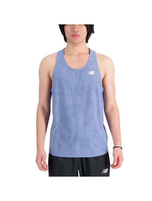 Regata New Balance Q Speed Jacquard Masculina - Azul