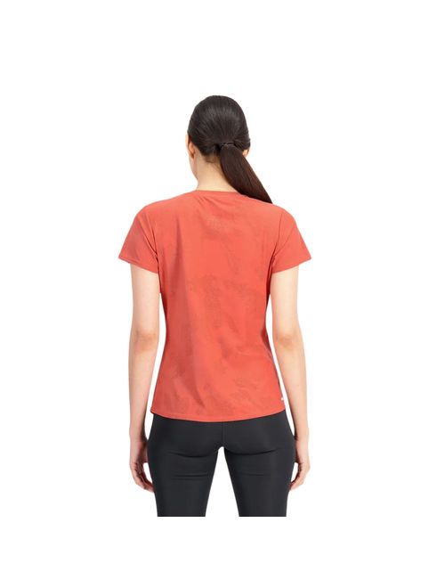 Camiseta New Balance Q Speed Jacquard Feminina - Vermelha