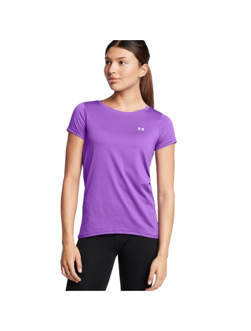 Camiseta Under Armour Heatgear Short Sleeve Feminina - Lilás