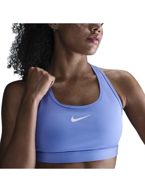 Top Nike Swoosh Medium Support Feminino - Azul Claro