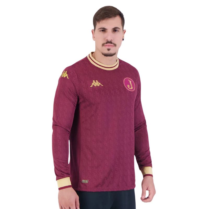 Camisa-Manga-Longa-Juventus-I-2024-25-Kappa-Masculina---Bordo