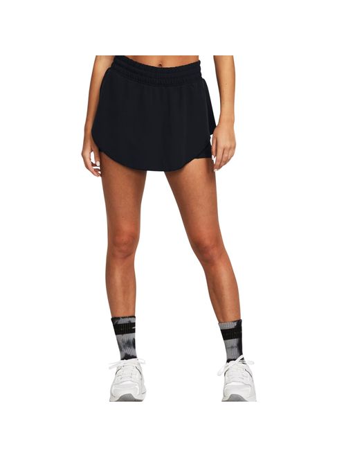Saia Shorts Under Armour Flex Woven Skort 2 Em 1 Feminina - Preta