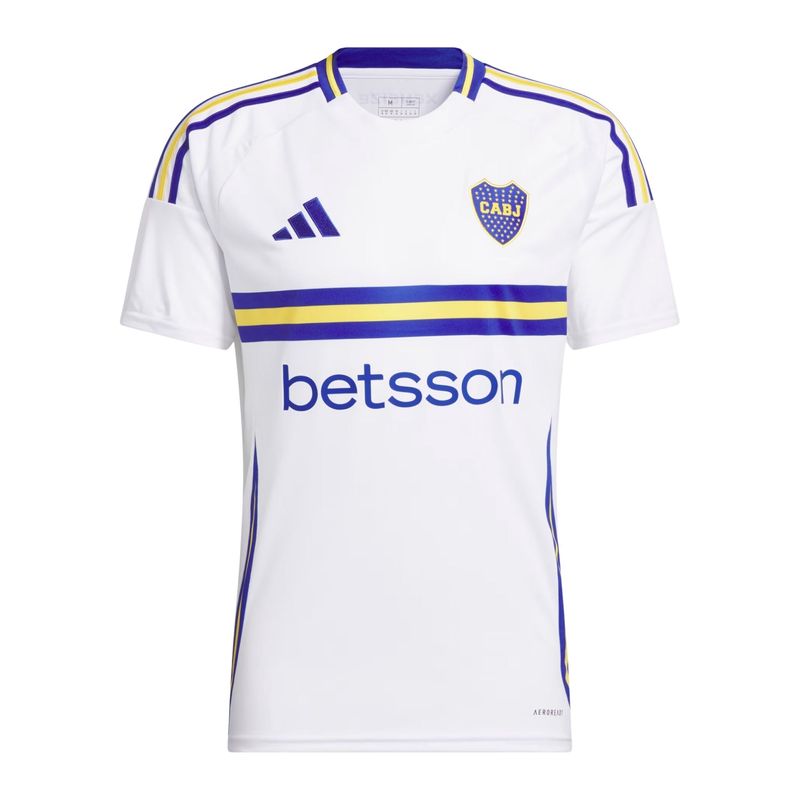 camisa-boca-junior-ii-24-25-adidas-away-infantil-branca-