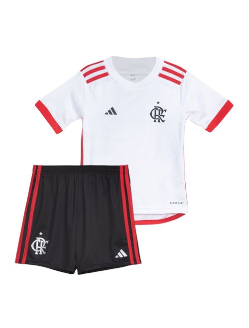 Conjunto Flamengo II Adidas Infantil - Branco