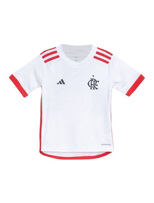 Conjunto Flamengo II Adidas Infantil - Branco