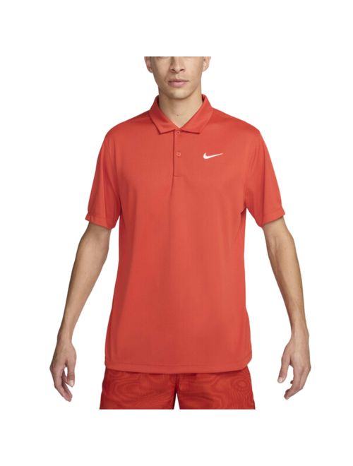 Camisa Polo Nike Court Dri-Fit Solid Masculina - Laranja