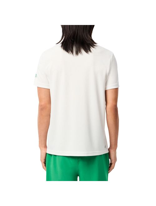 Camiseta Lacoste Tennis X De Novak Djokovic Ultra-Dry Masculina - Branca/Verde