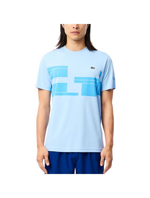 Camiseta Lacoste Tennis X De Novak Djokovic Ultra-Dry Masculina - Azul Claro