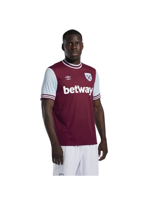 Camisa West Ham I 24/25 Umbro Masculina - Vinho